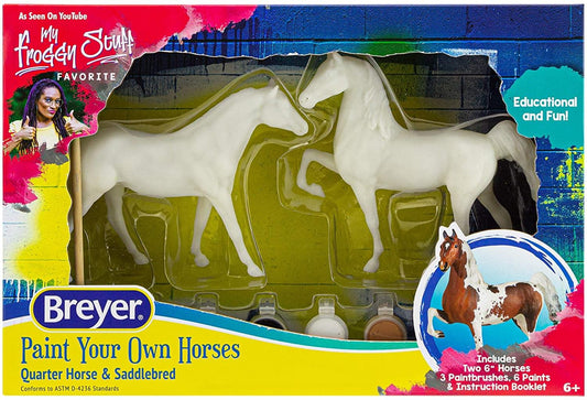 Breyer Paint Your Own Horses DIY Set § Quarter Horse & Saddlebred