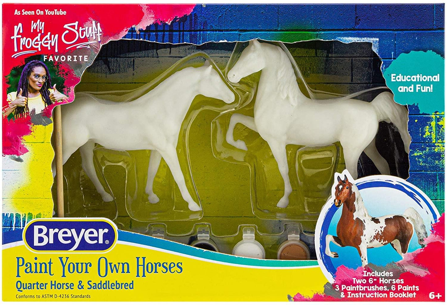 Breyer Paint Your Own Horses DIY Set § Quarter Horse & Saddlebred