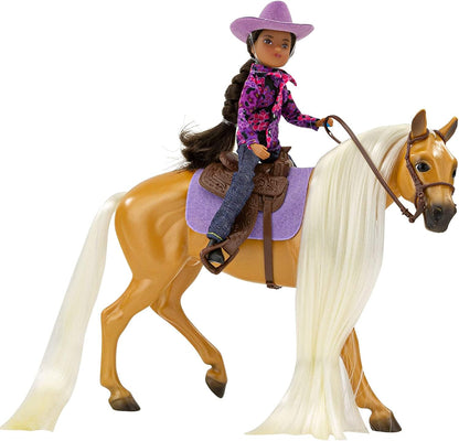 Breyer Freedom Series 1:12 Scale Model Horse Set § Charm & Western Rider Gabi