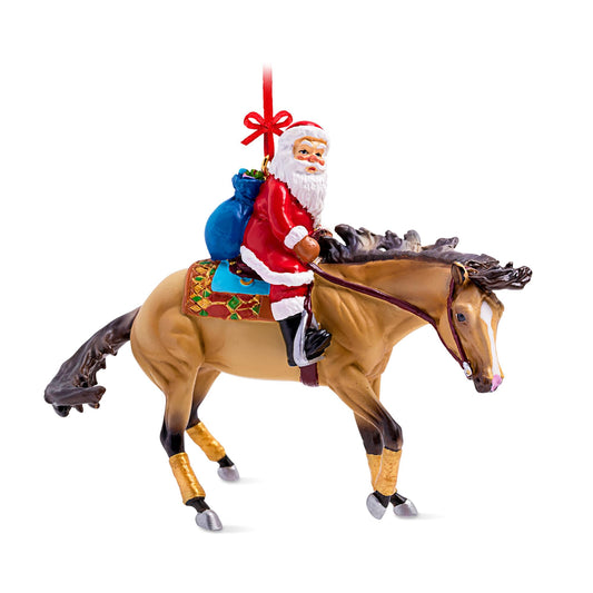 Breyer 2022 Holiday Santa Ornament § Santa Reiner