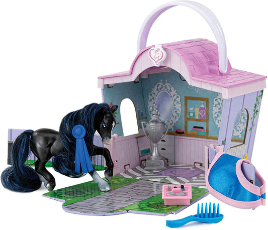 Breyer Li'l Beauties Fashion Horse Playset § Shimmer's Grooming Salon