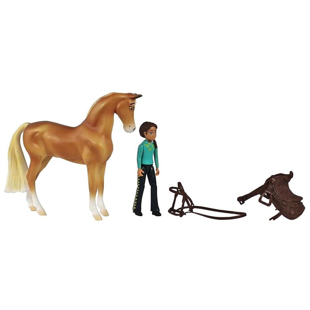 Breyer Spirit Riding Free Chica Linda & Prudence Small Horse & Doll Set