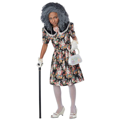 Fancy Nana Child Costume Wig & Jewelry