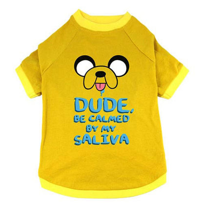 Adventure Time "Jake Saliva" Pet T-Shirt: Small