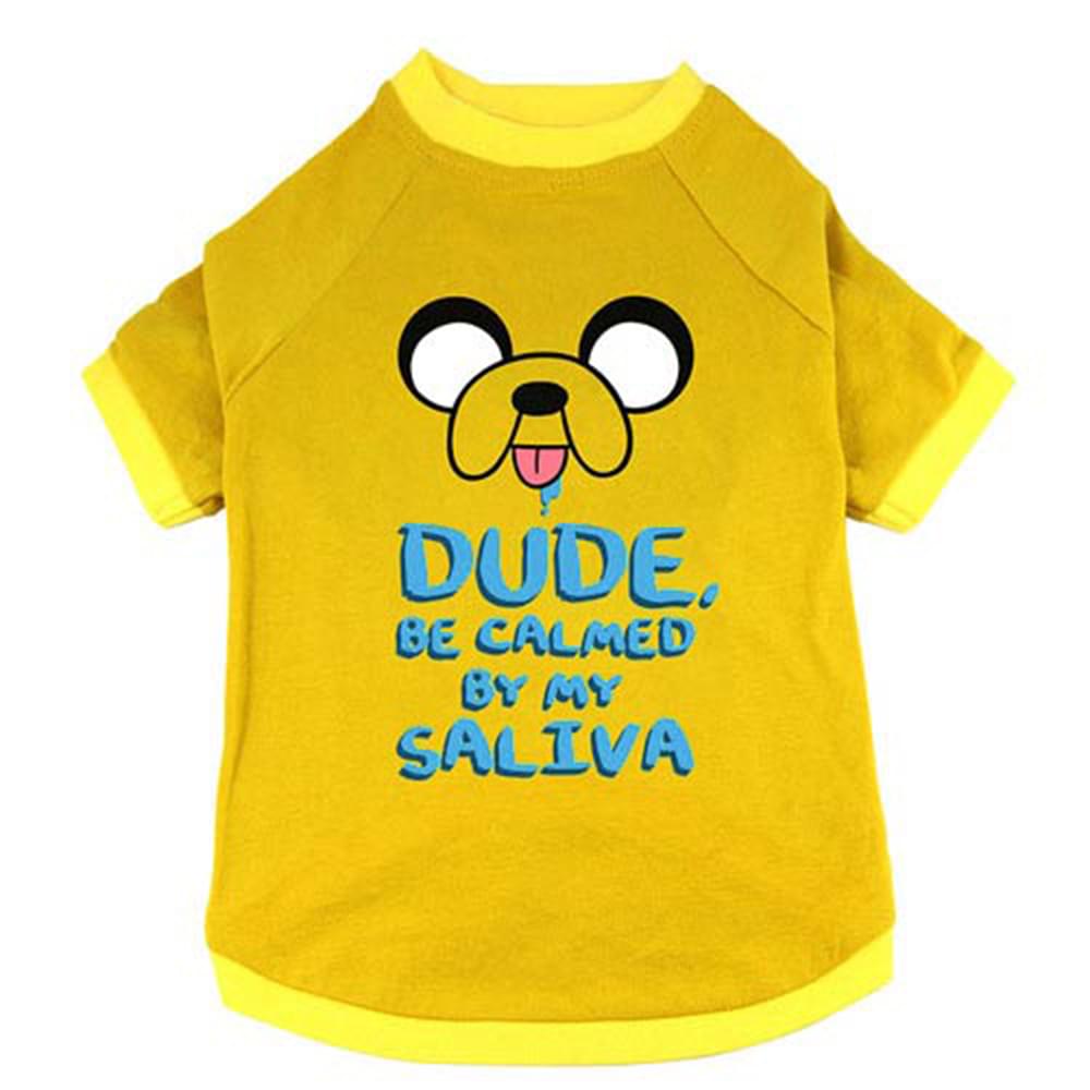 Adventure Time "Jake Saliva" Pet T-Shirt: Large