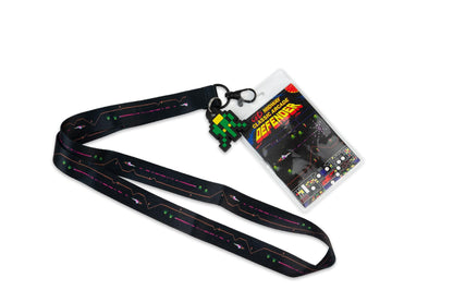 Midway Arcade Games Lanyard w/ ID Holder & Charm - Defender