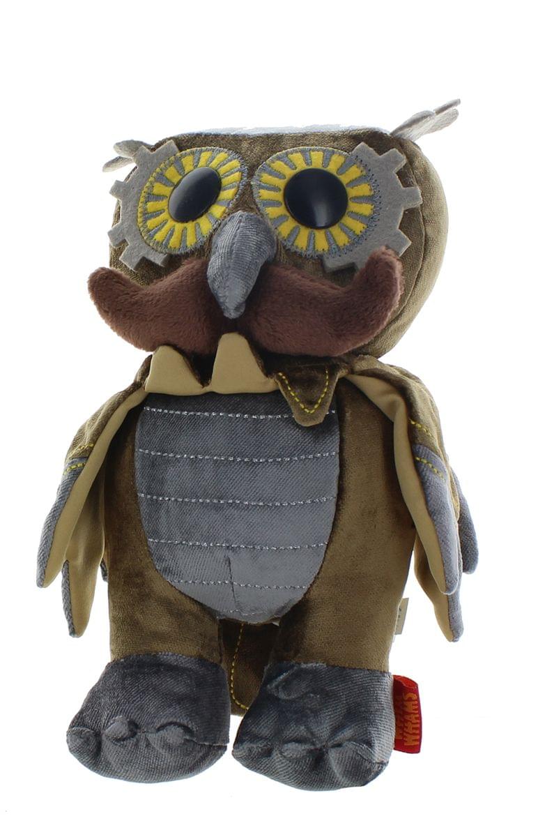 WhimWham 8" Plush, Owl Mustache Steampunk