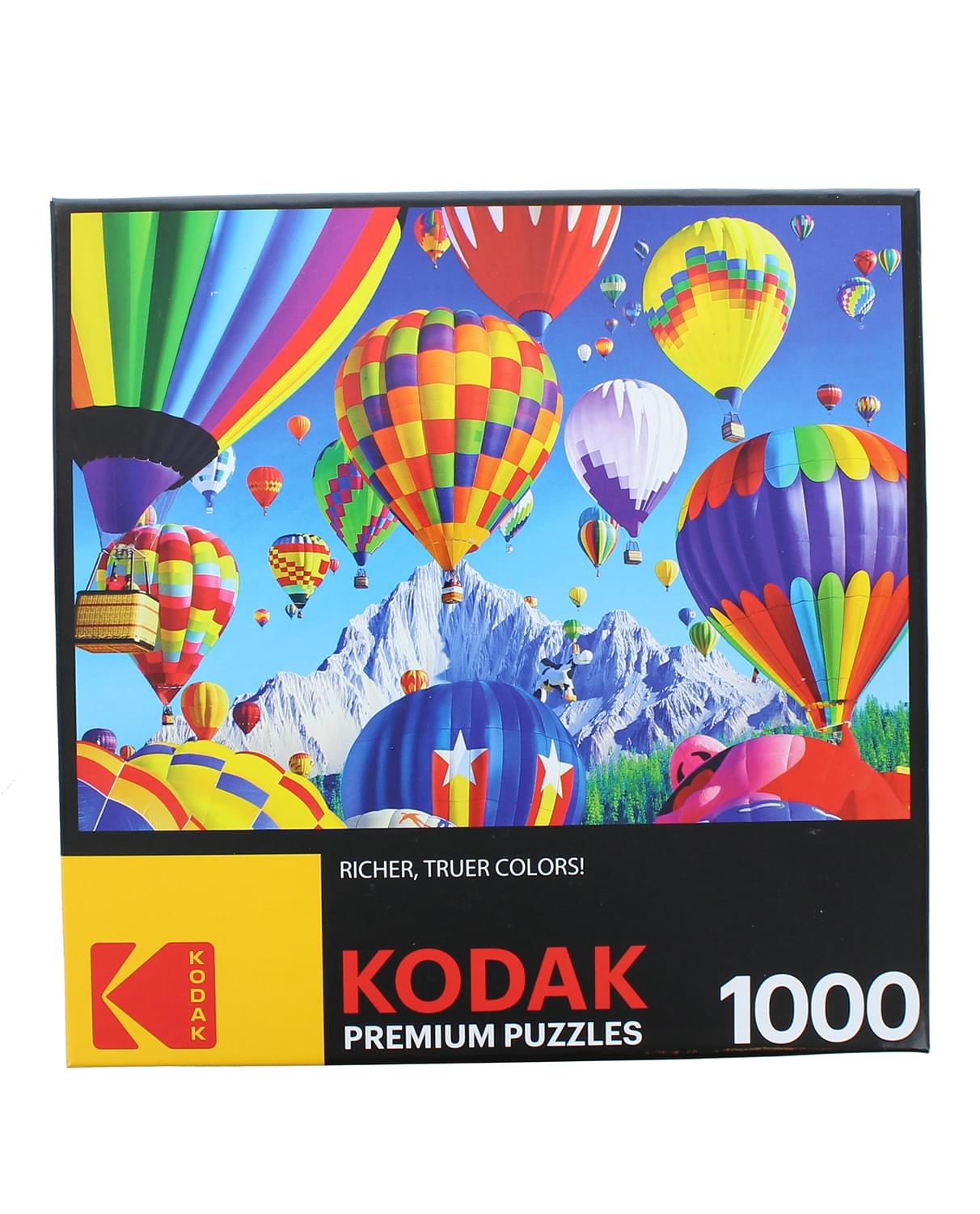 Balloons Over A Mountain 1000 Piece Jigsaw Puzzle