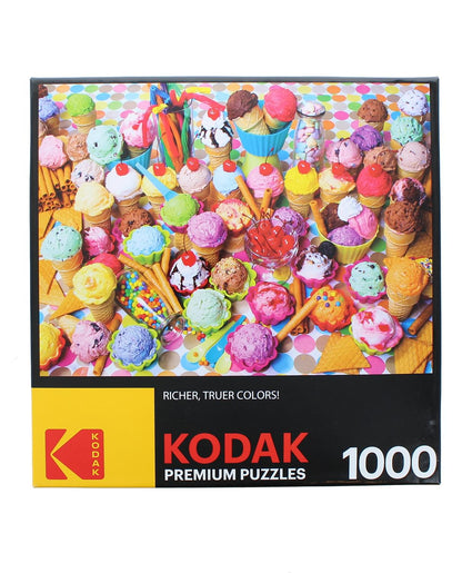 Variety of Colorful Ice Cream 1000 Piece Jigsaw Puzzle