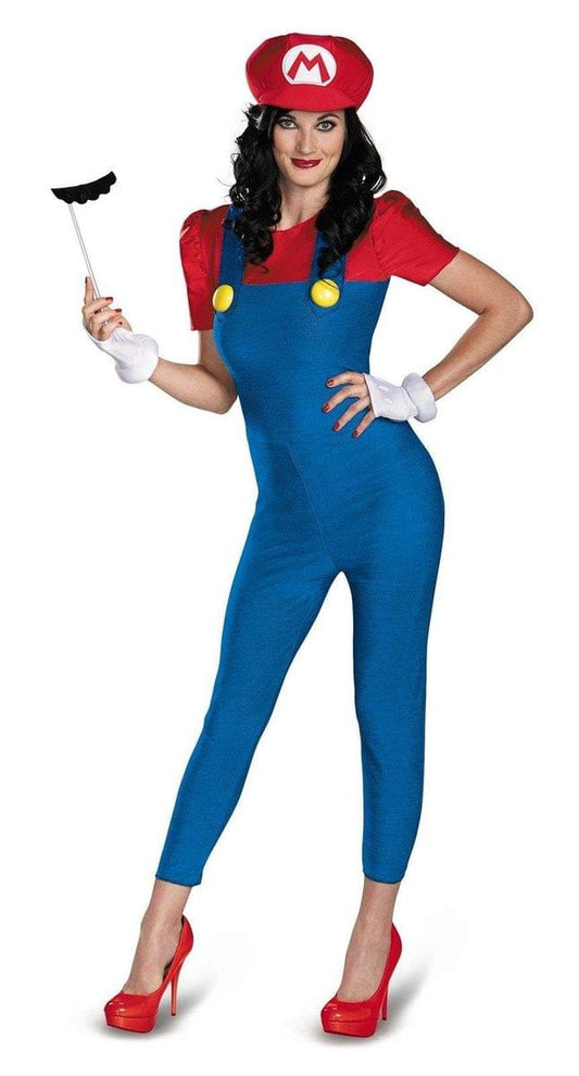 Super Mario Bros Deluxe Adult Female Costume X-Large 18-20