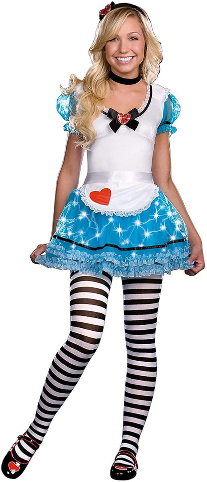 Wonderland Delight Light Up Costume Teen Adult Small