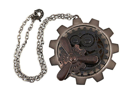 Steampunk Large Gear Propeller Costume Pendant Adult One Size