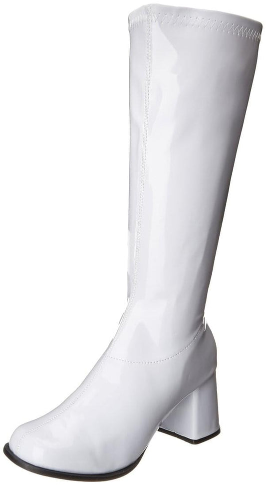 White Gogo Womens Costume Boots Size 8