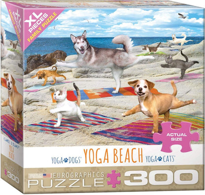 Yoga Beach 300 Piece XL Jigsaw Puzzle