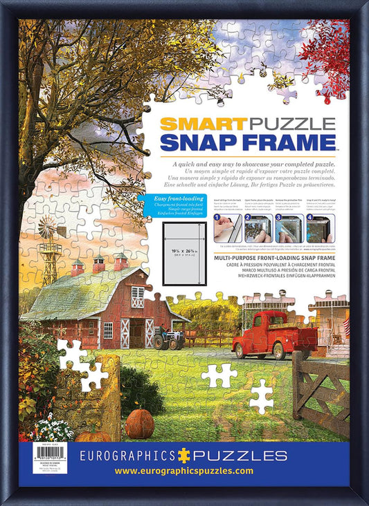 Assembled Black Aluminum SNAP Picture Frame § 19.25 x 26.625 Inches