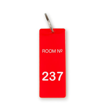 The Overlook Hotel Room 237 Keychain § Room Key Tag Replica from The Shining