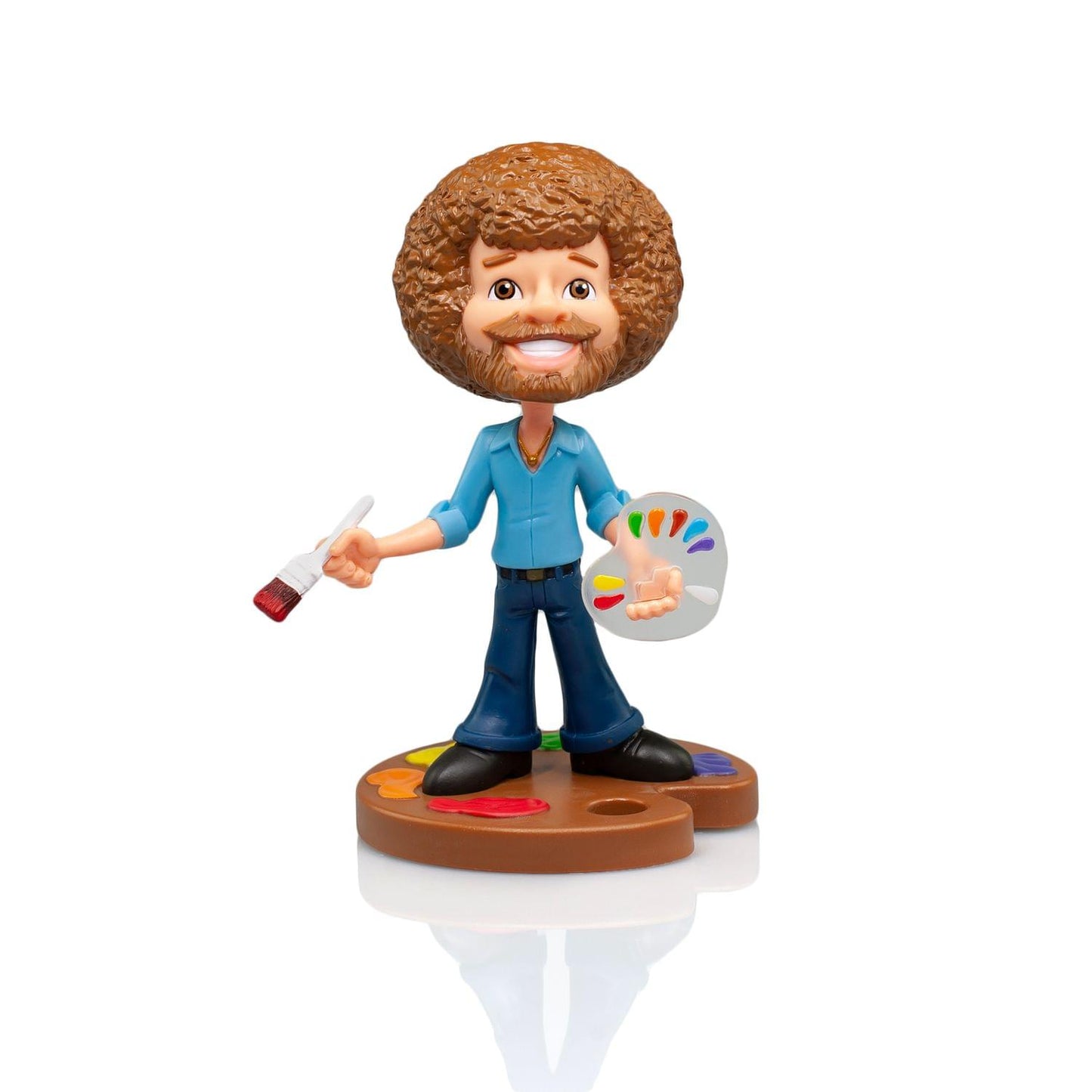 TOONIES BOB ROSS 6.5" VINYL FIGURE COLLECTIBLE § FULL COLOR VERSION