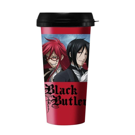 Black Butler Grell and Sebastian 16oz Travel Cup