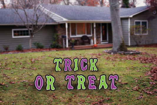 Trick Or Treat 15.75 Inch Letters Halloween Yard Sign