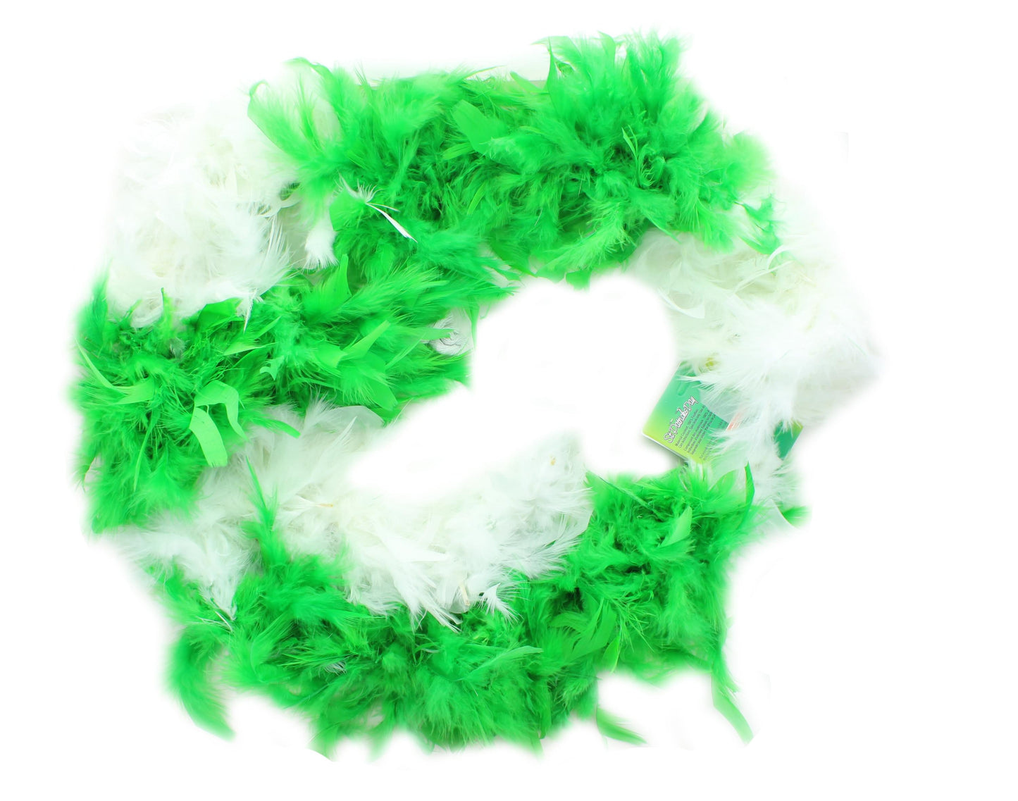 St Patricks Day Green And White Costume Boa