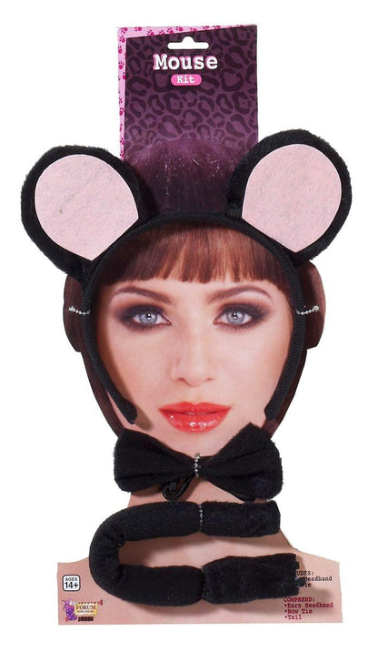 Black Mouse Headband Costume Accessory Set One Size