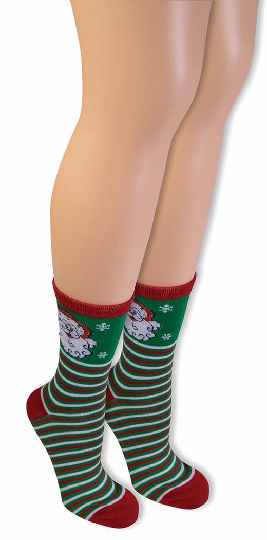 Ugly Christmas Santa Ankle Socks Adult