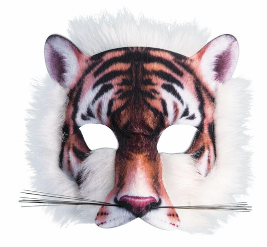 Tiger 3D Print Costume Half Mask