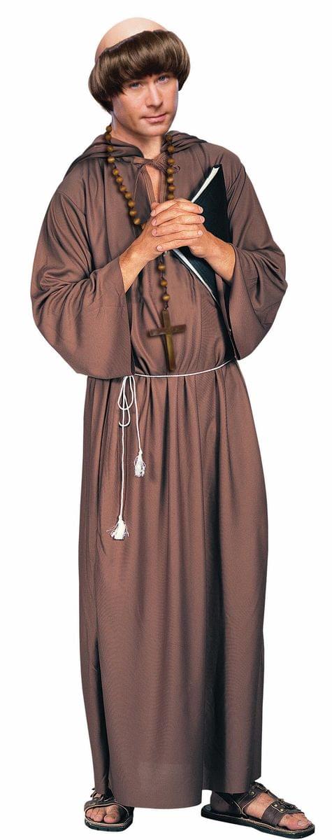 Brown Monk Robe Costume Adult Standard