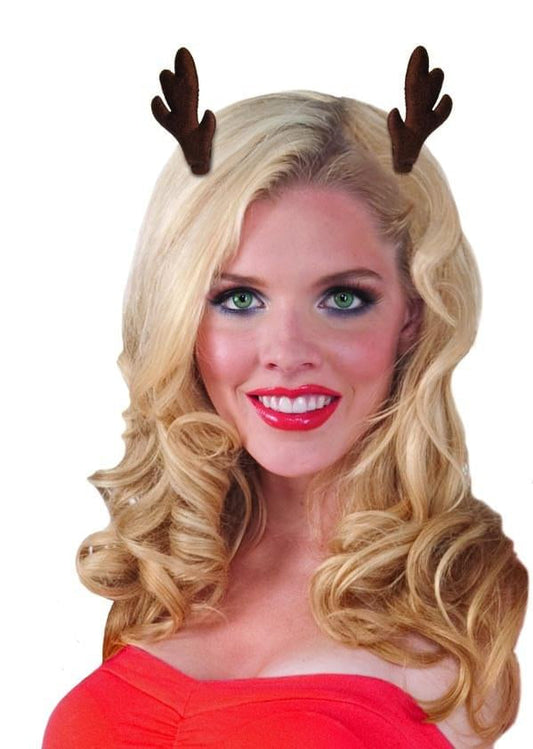 Antler Hair Clips Costume Accessory One Size