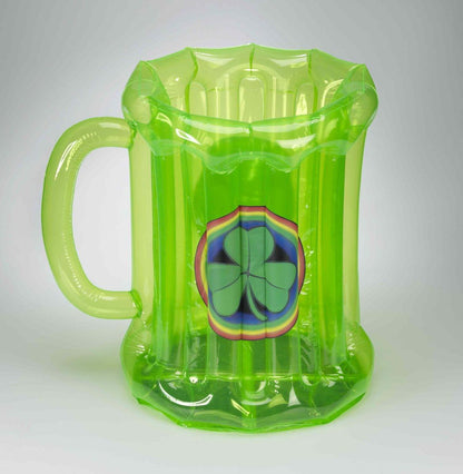 St. Patrick's Green Inflatable Mug Cooler One Size