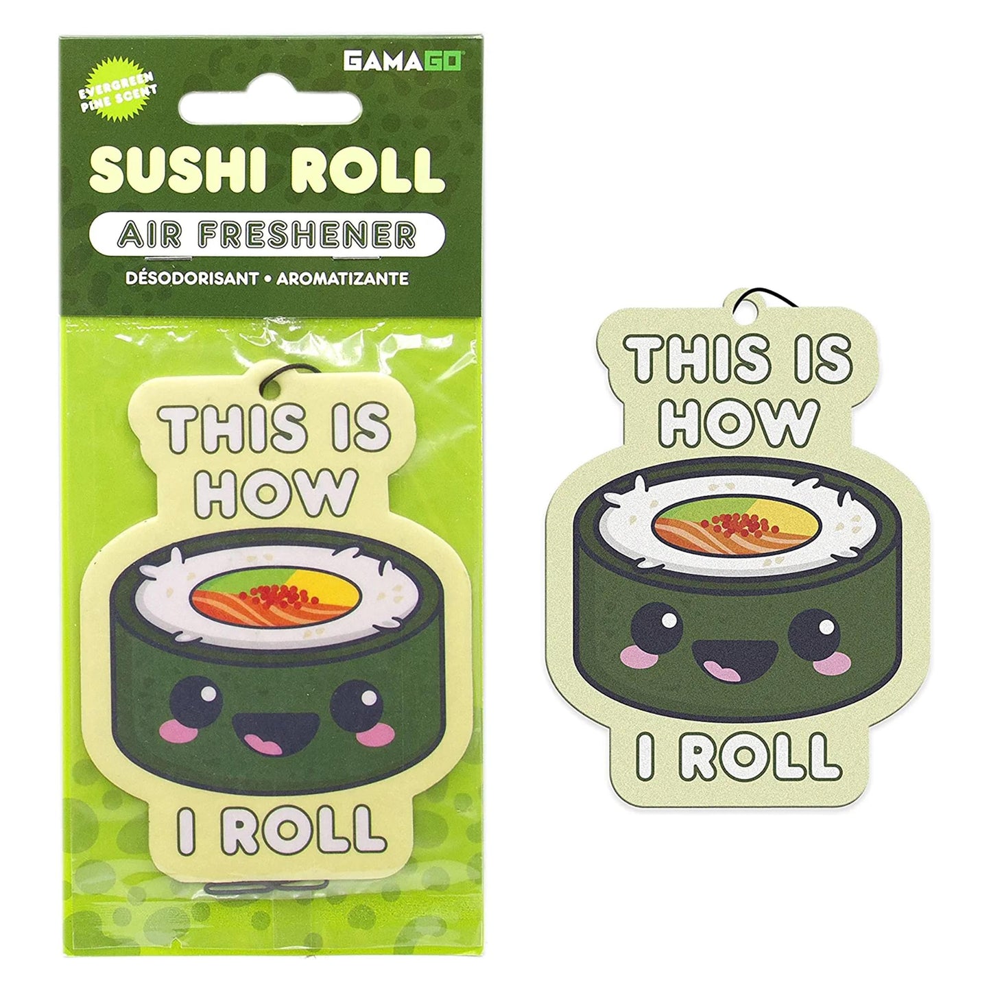 Sushi Roll GAMAGO Air Freshener § Evergreen Pine Scent