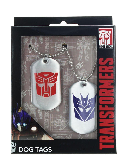 Transformers Autobot & Decepticon Logo Dog Tags