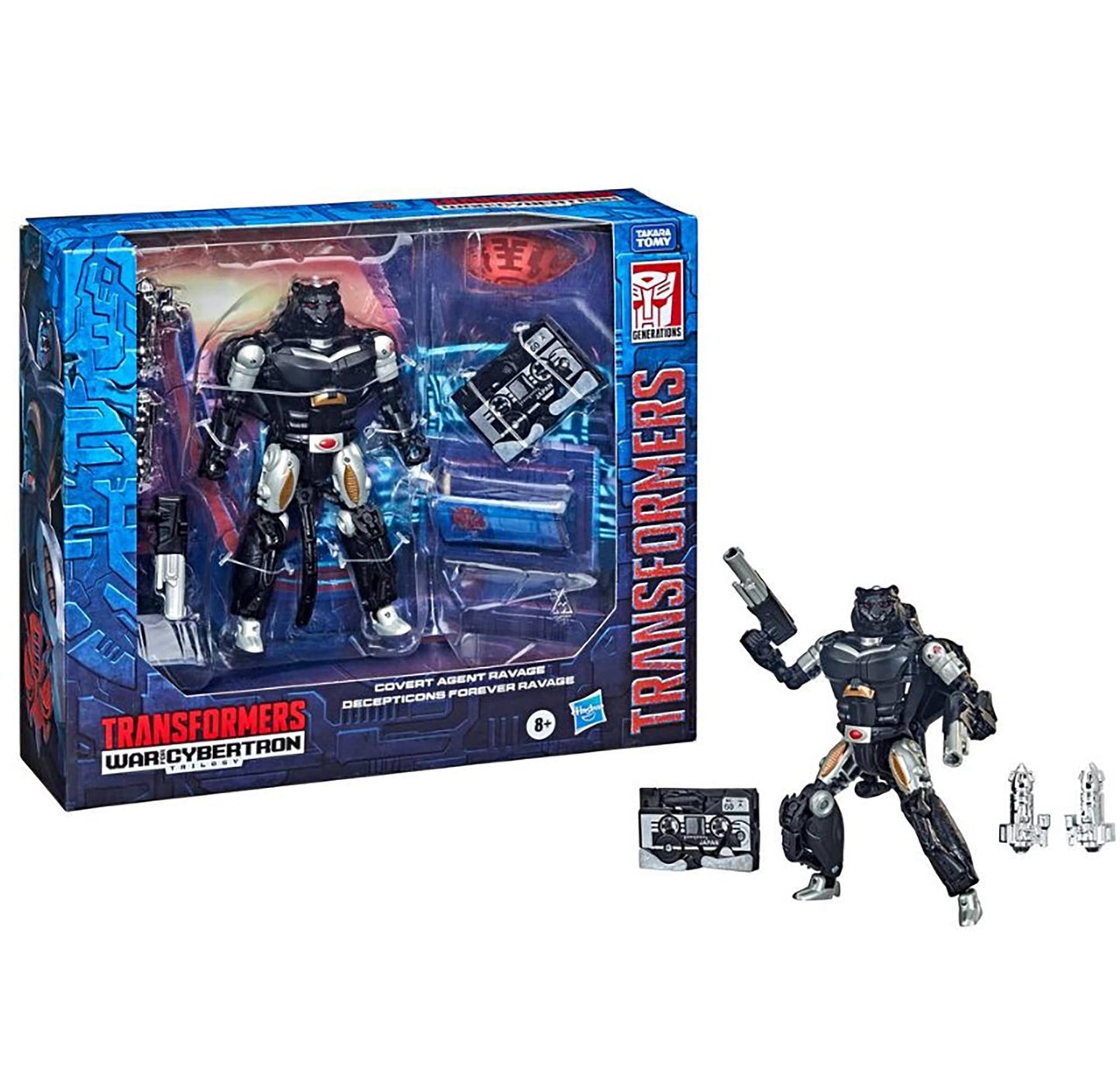 Transformers Deluxe Covert Agent Ravage & Micromaster Decepticons Forever Ravage