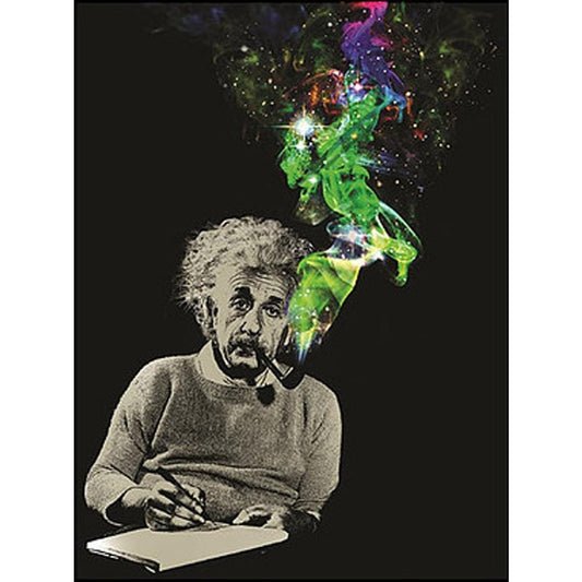 Albert Einstein Smoke Galaxy Lightweight Fleece Throw Blanket § 45 x 60 Inches