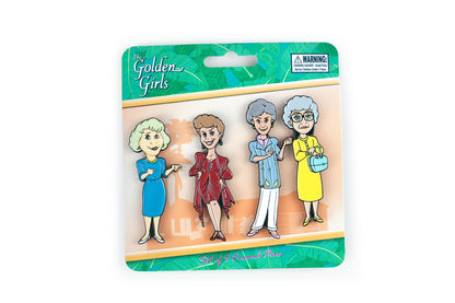 The Golden Girls 4-Piece Enamel Pin Set § Rose § Blanche § Sophia § Dorothy § Toynk Exclusive