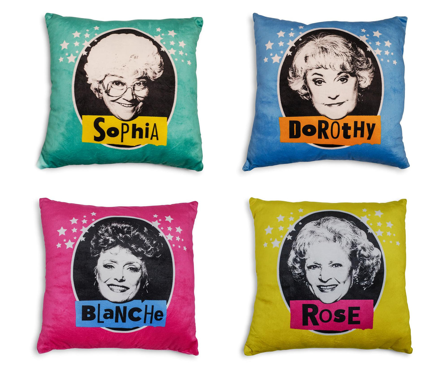 The Golden Girls 14-Inch Character Throw Pillows § Set of 4