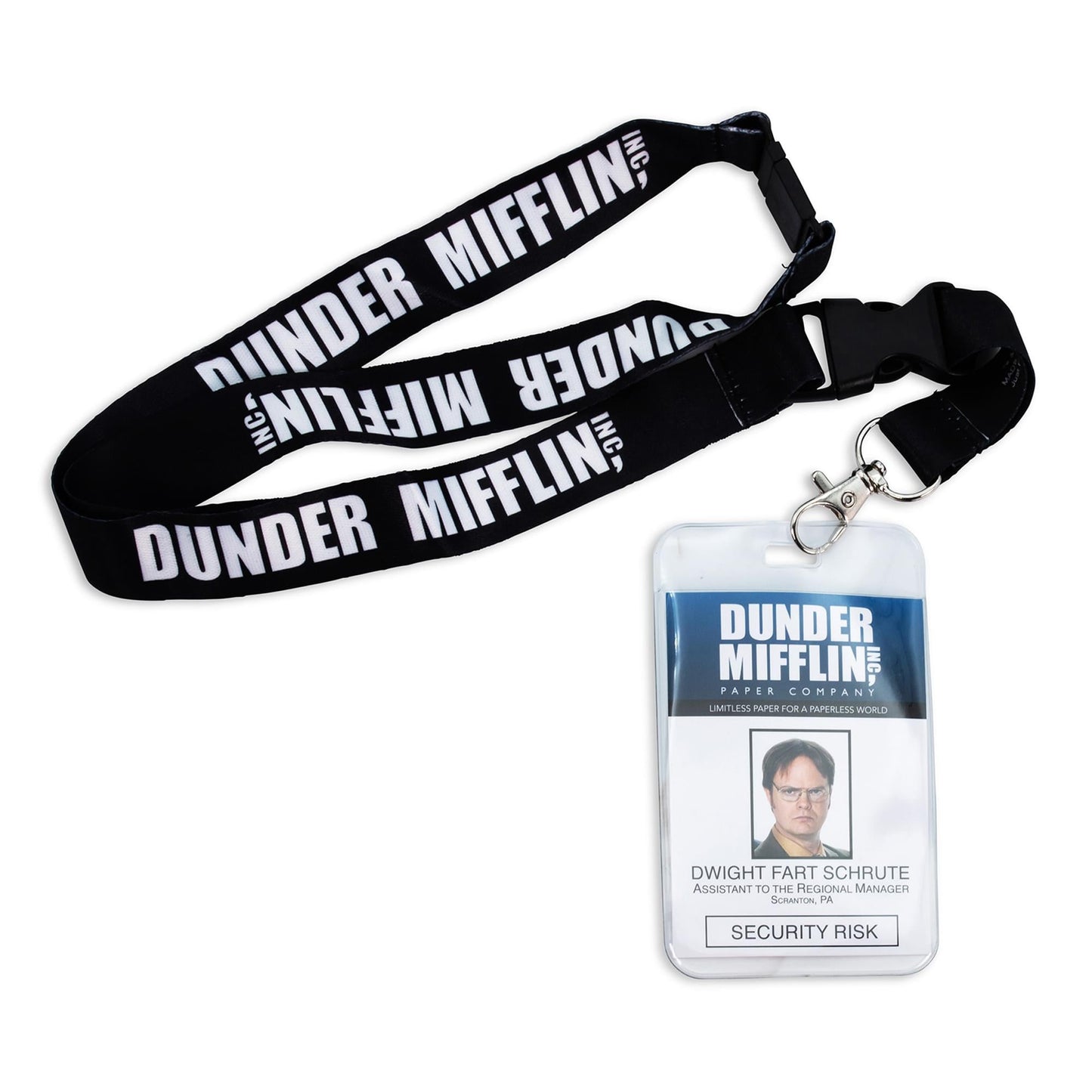 The Office Dunder Mifflin 22-Inch Lanyard With Dwight Schrute ID Card