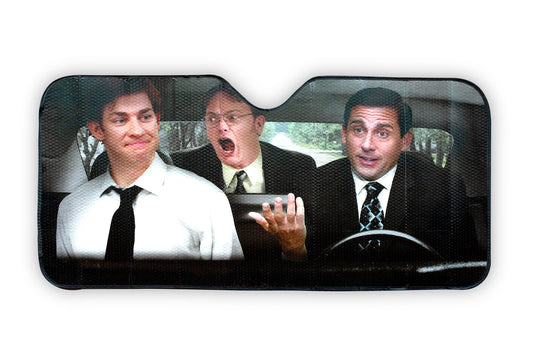 The Office Sun Visor for Car Windshield § 57 x 28-Inch Window Shade for Car