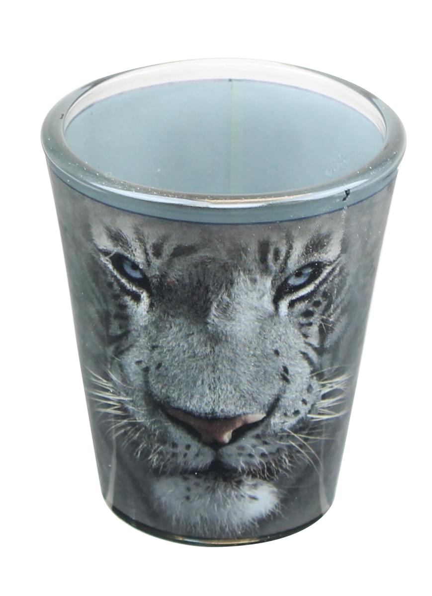 White Tiger Face 2oz Shot Glass