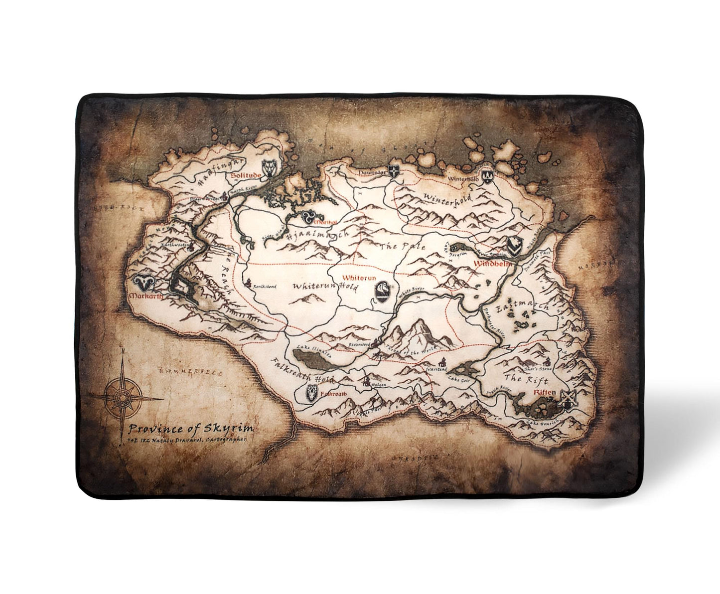 The Elder Scrolls Province of Skyrim Fleece Throw Blanket § 45 x 60 Inches