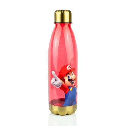 Super Mario Bros Red Plastic Water Bottle § 20 oz