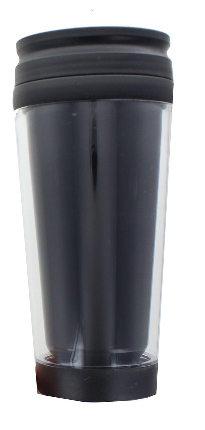 Black 16oz Travel Mug w/ Lid