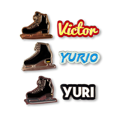 Yuri On Ice Collectible Enamel Pin Set§ 6 Pack Collector’s Edition