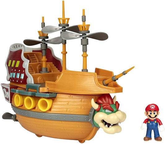 Super Mario World of Nintendo Bowsers Air Ship Deluxe Diorama Playset