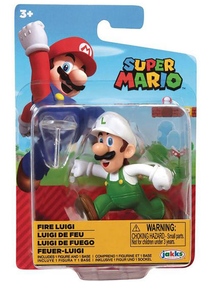 Super Mario World of Nintendo 2.5 Inch Figure § Fire Luigi