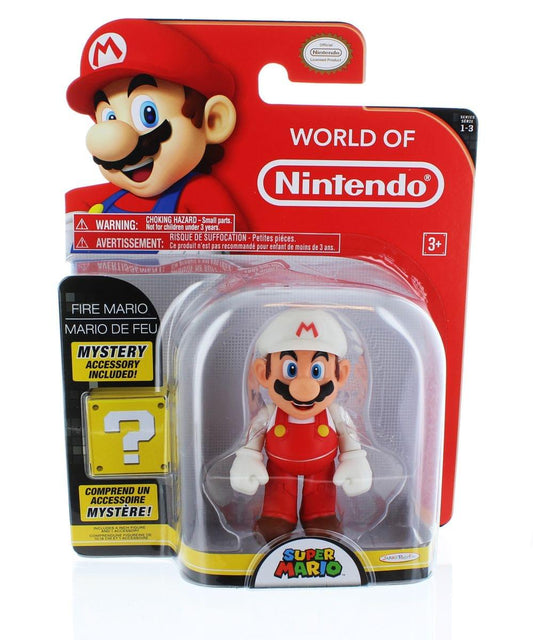 Super Mario Bros. 4" Figures Series 3 Mario w/ Fire Flower