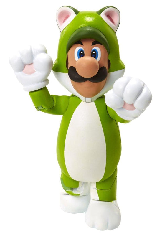 Super Mario Bros. Wave 5 Cat Luigi 4" Figures