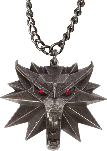 The Witcher 3 White Wolf Medallion LED Necklace