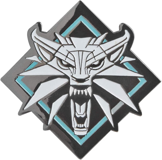 The Witcher 3 White Wolf Medallion Enamel Pin