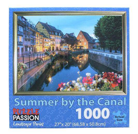 Summer Canal 1000 Piece Landscape Jigsaw Puzzle